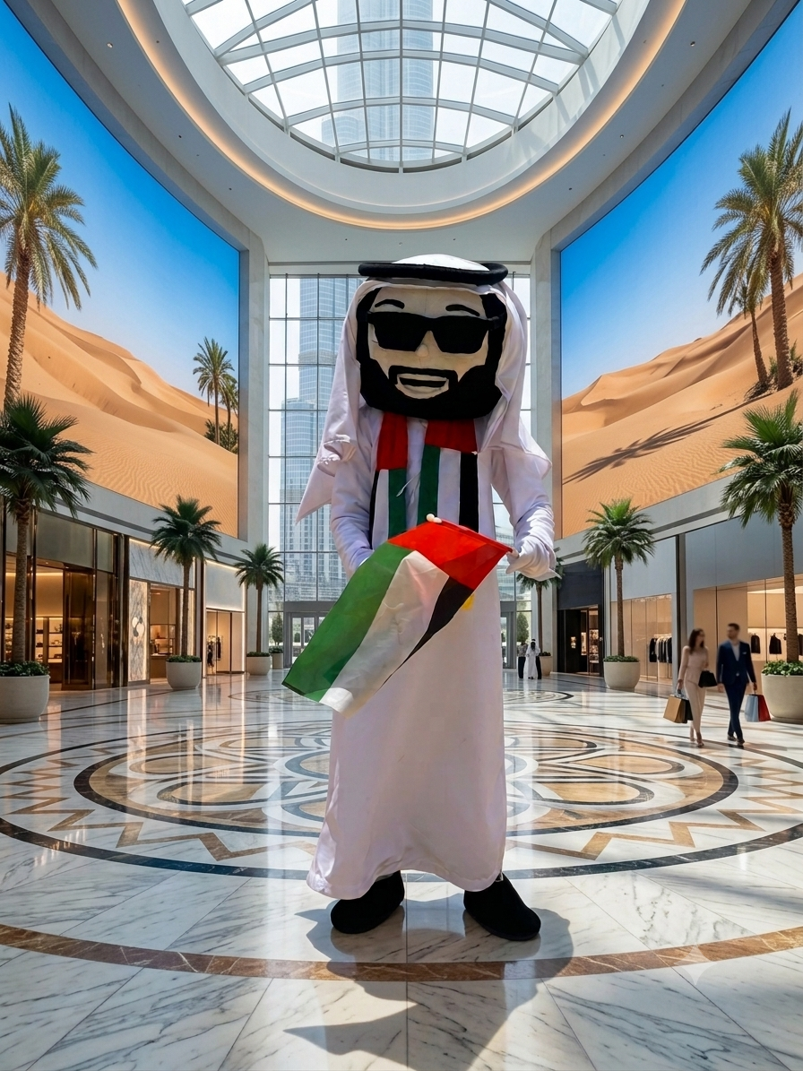 UAE National Local Mascot