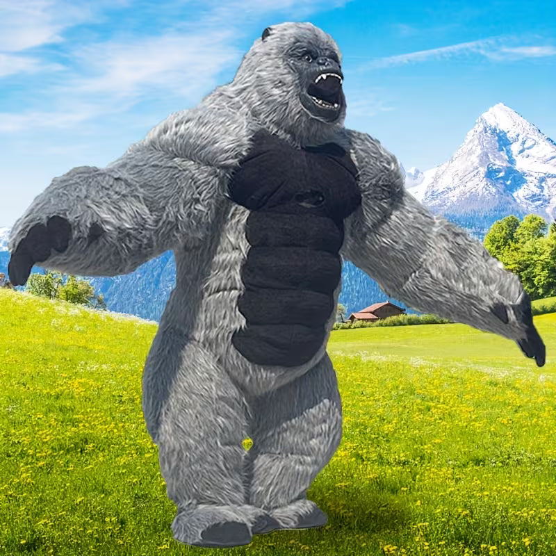 Giant Gorilla Mascot Inflatable Costume