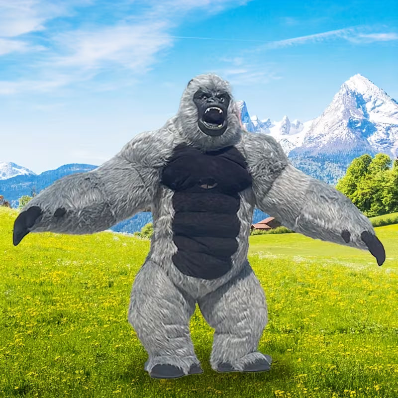 Giant Gorilla Mascot Inflatable Costume